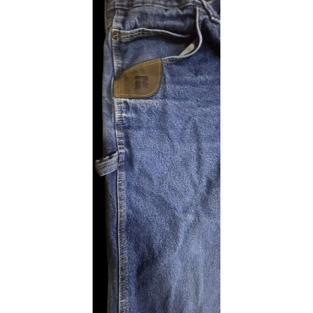 Rustler Durashield Men’s Jeans 36x34 Blue Workwear Denim Straight Leg